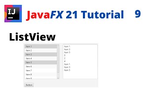 JavaFX 21 Tutorial 9  ListView [upl. by Camfort]