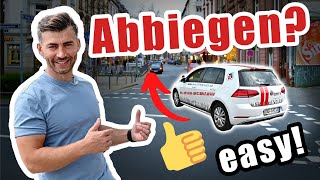 Wie biege ich richtig ab Einspuriges Abbiegen TIPPS 🚗 [upl. by Marika990]