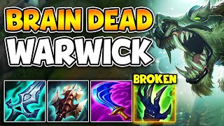 THIS WARWICK BUILD REQUIRES 0 SKILL AND BEATS ANY TOP LANER THIS IS BROKEN [upl. by Dnomrej]