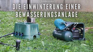 DVS Beregnung Einwinterung mit Druckluft Wie mache ich meine Bewässerungsanlage winterfest [upl. by Verras924]