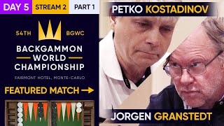 54th Backgammon World Championship  Day 5  Stream 2  Part 1  WC Main Undefeated amp 2nd Chance [upl. by Tris748]