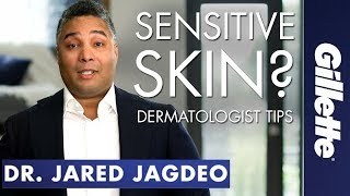 Shaving For Sensitive Skin  Gillette SkinGuard Dermatologist Tips [upl. by Lesirg]