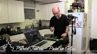 Patrick Jenkins demonstrates quotPaint on Glass Animationquot [upl. by Annaerda]