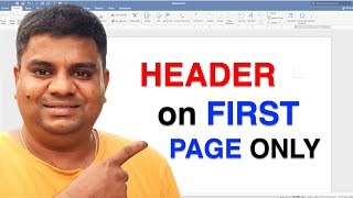 How to Remove Header From Second Page in Word [upl. by Prentiss]