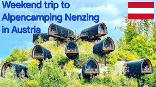 Luxury camping place at Alpencamping Nenzing in Austria spa area and pools cosy restaurants shop [upl. by Eanehs279]