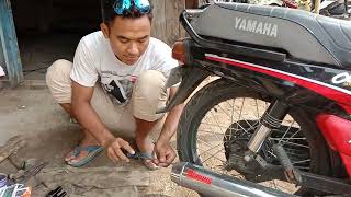 Cek sound 3 TIPE suara saringan yamaha alfaBORANG EXHAUST [upl. by Los]