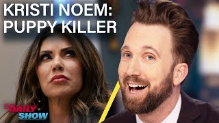 Kristi Noem Defends Killing Dog amp Trump Sizes Up VPs  The Daily Show [upl. by Dobbins509]