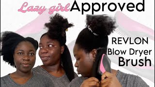 REVLON one step hair dryer review  Definitely lazy natural approved ✅ [upl. by Scrogan]