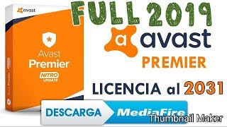 AVAST PREMIER 2019 LICENCIA HASTA 2031 INSTALACION COMPLETA ANTIVIRUS 2019 [upl. by Olleina]