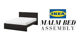 IKEA MALM BED ASSEMBLY  DETAILED WALKTHROUGH INSTRUCTIONAL VIDEO [upl. by Lorna441]