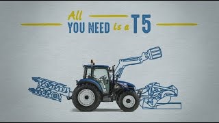 Die New Holland T5Baureihe mit Auto Command und Dynamic Command [upl. by Mable]