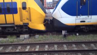 VIRM koppelt aan SLT Op Den Bosch Station Special combination  HD [upl. by Hgielanna935]