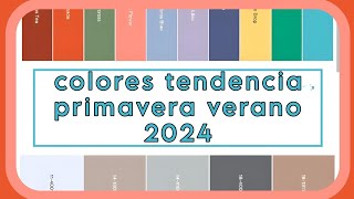 Colores primavera verano 2024 Descubre las tendencias más impactantes [upl. by El]