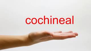 How to Pronounce cochineal  American English [upl. by Agon980]