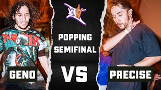 GENO VS PRECISE  1V1 POPPING SEMIFINALS  LORDS OF THE LAND 4 [upl. by Goober]