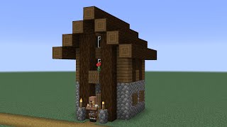 How to build a Minecraft Village Cartographer House 114 taiga [upl. by Adnoel]