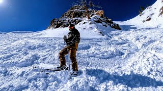 Skiing From Park City Resorts Tallest Point to the Bottom  Jupiter Peak Hike and Ski [upl. by Peria]