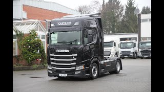 Scania R 450 NGS mit Retarder 2 Tanks Standklima ACCLDWs bei Yourtrucks Germany in Hilden [upl. by Lehplar]