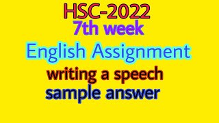 HSC 2022 7th week English assignment solve  Mehedi Sir [upl. by Nail]