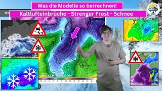 Was die Modelle so berechnen Kaltlufteinbrüche vom Nordmeer  Frost  Schnee oder doch nur Mild [upl. by Devine]