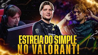 S1MPLE NO VALORANT JOGADOR FAZ SUA ESTREIA NO VALORANT DURANTE SHOWMATCH [upl. by Caresa]