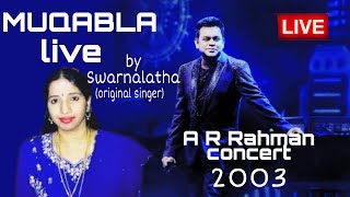 A R Rahman live concert with Swarnalatha  Mukkala Mukkabala song live by Swarnalatha amp Mano  2003 [upl. by Arrik574]