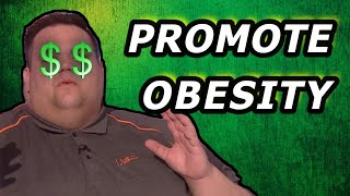 Fat positivity influencer sells his soul for money promoting obesity [upl. by Arlynne]