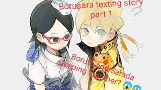 BoruSara texting story part 1  Sarada and boruto spending night together [upl. by Hime541]