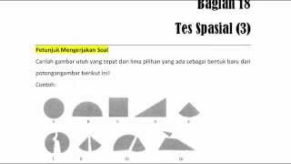 Psikotest Gambar  Tes Spasial 3 [upl. by Conyers307]