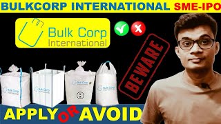 Bulkcorp international ipo review [upl. by Varuag]