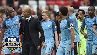 Kolarov loses his tooth in the Manchester derby  FOX SOCCER [upl. by Duma]