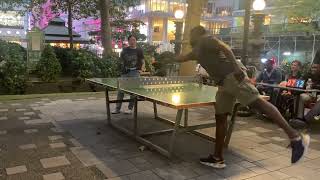 Tre vs Tenzin Bryant park ping pong tournament of champions 91824 [upl. by Maurilia655]