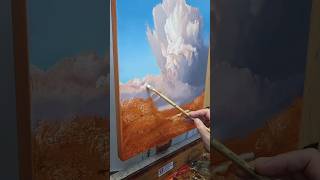 Cumulonimbus are the most awesome of clouds oilpainting [upl. by Basile]