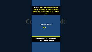 Jumbled Words Game  Unjumble the Words  Letters in English [upl. by Enoved564]