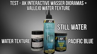 Test  AK Interactive Dioramas amp Vallejo Water gel  Pacific Blue water gel  Kevin [upl. by Georgiana]