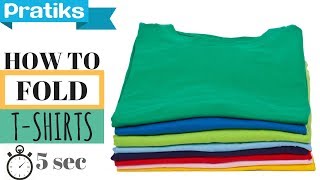 How to Fold a TShirt In 5 Seconds [upl. by Fortunia]