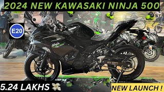 2024 New Kawasaki Ninja 500 E20 BS6 OBD 2 Review 524 lakhs 💸 Kawasaki Ninja 500 2024 BS6 Review [upl. by Orag]