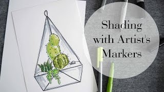 Shading with Markers Beginner Level Tips  Tricks [upl. by Jedediah]