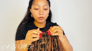 ASMR super relaxing and attentive scalp scratching with long nails asmr relax [upl. by Ehtnax396]