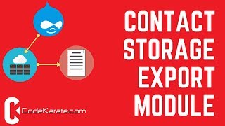 Drupal 8 Contact Storage Export Module  Daily Dose of Drupal Episode 215 [upl. by Nivrehs]