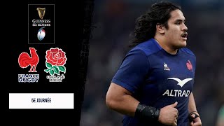 6 NATIONS 2024  FRANCE vs ANGLETERRE RUGBY 22 [upl. by Reivaxe]