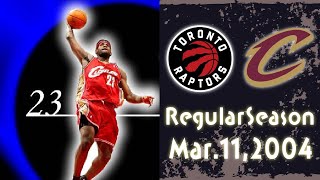 2004 Regular Season CAVS VS RAPTORS  NBa Full Game [upl. by Larok467]