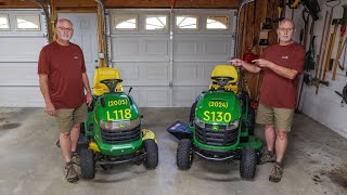 John Deere L118  S130 Comparison [upl. by Monsour]