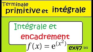 TerminaleIntégrales et encadrements fxexpx² ex47bis [upl. by Schaffel566]