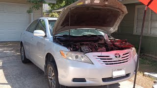 2007 Toyota Camry V6 Alternator Replacement Without Removing The Fans Or Radiator Hose [upl. by Arel]