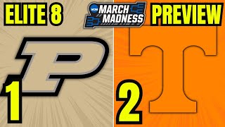 Purdue vs Tennessee Preview and Best Bet  2024 NCAA Tournament Predictions  Elite 8 [upl. by Anaylil]