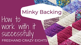 Freehand Quilting Using Minky Backing For the Ultimate Cozy Quilt [upl. by Ahsiener]