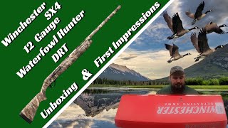 Winchester SX4 Waterfowl Hunter DRT Unboxing amp First Impressions [upl. by Namlas459]