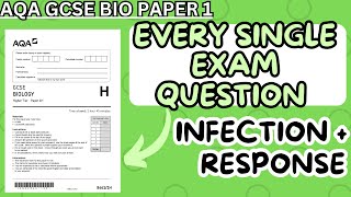 GCSE BIOLOGY Every Single Exam Question Infection and Response [upl. by Aicatsan]