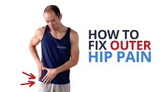 4 Exercises for Outer Hip Pain Relief Simple Effective [upl. by Onilegna488]